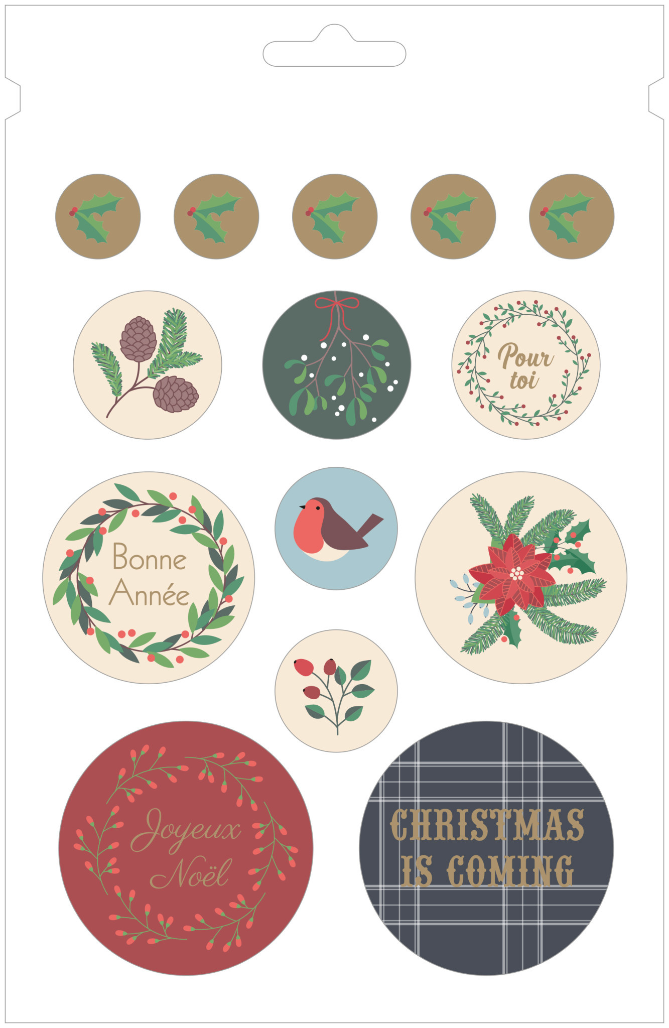 ARTEMIO Bloc 168 Stickers Merry Christmas