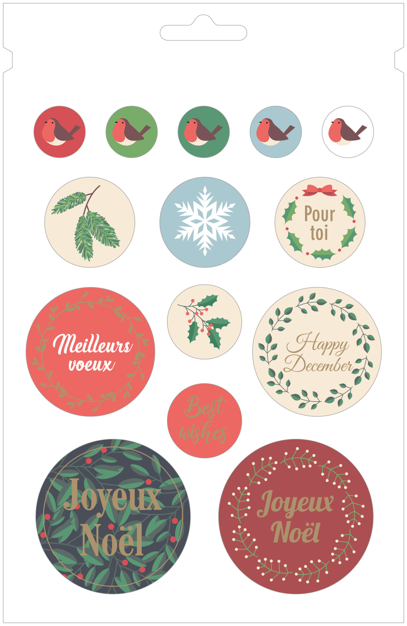 ARTEMIO Bloc 168 Stickers Merry Christmas