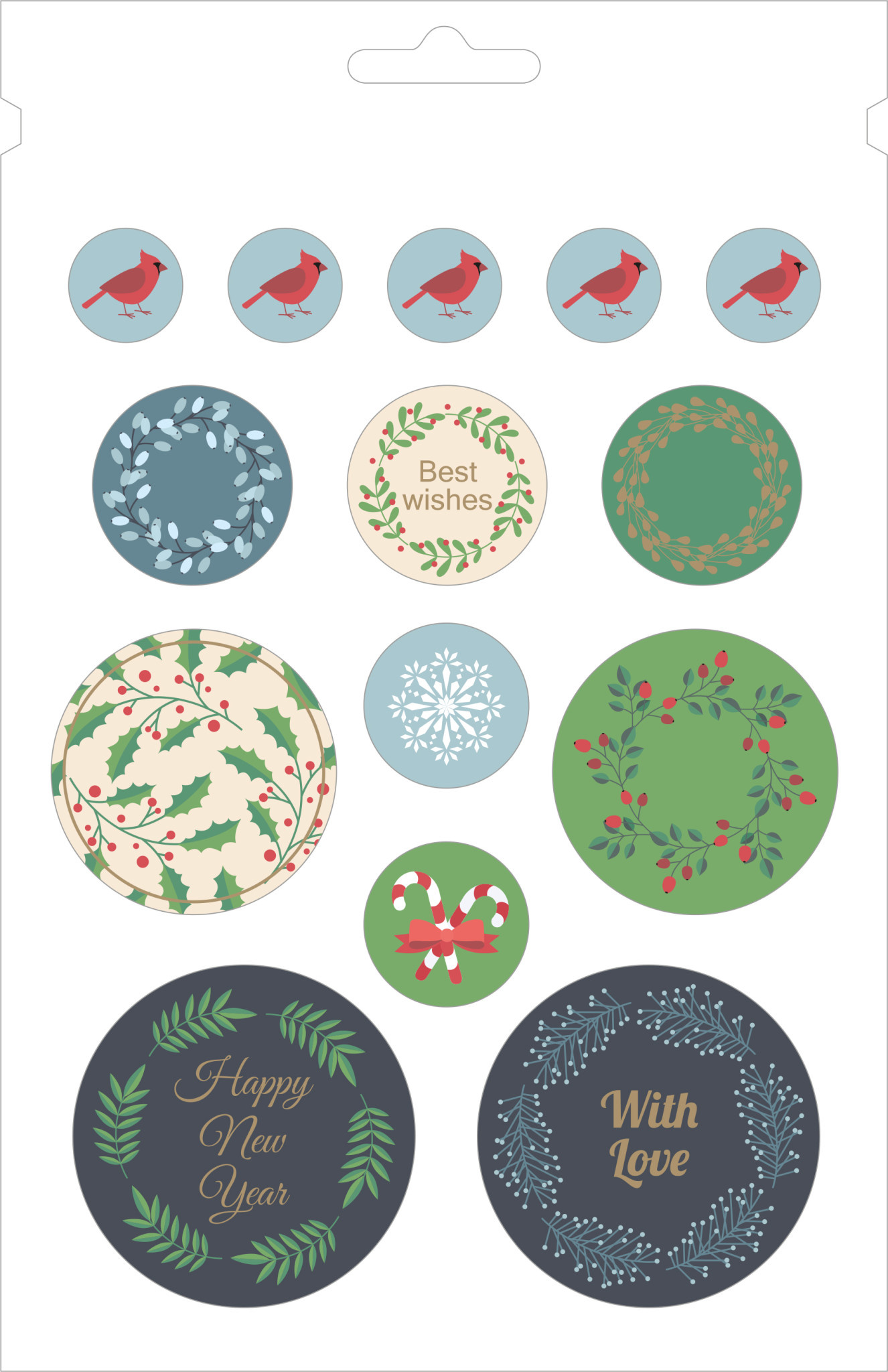 ARTEMIO Bloc 168 Stickers Merry Christmas