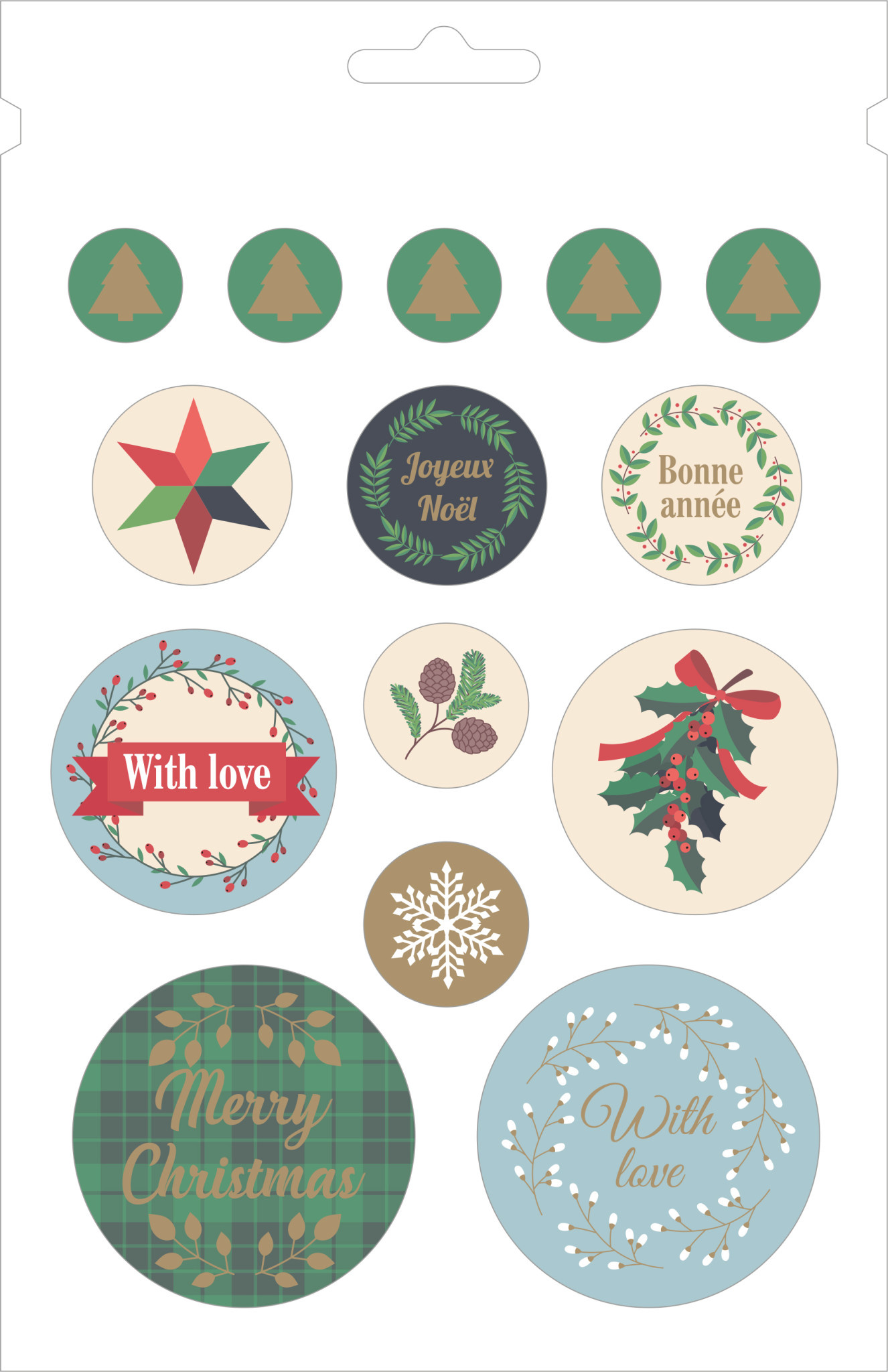 ARTEMIO Bloc 168 Stickers Merry Christmas