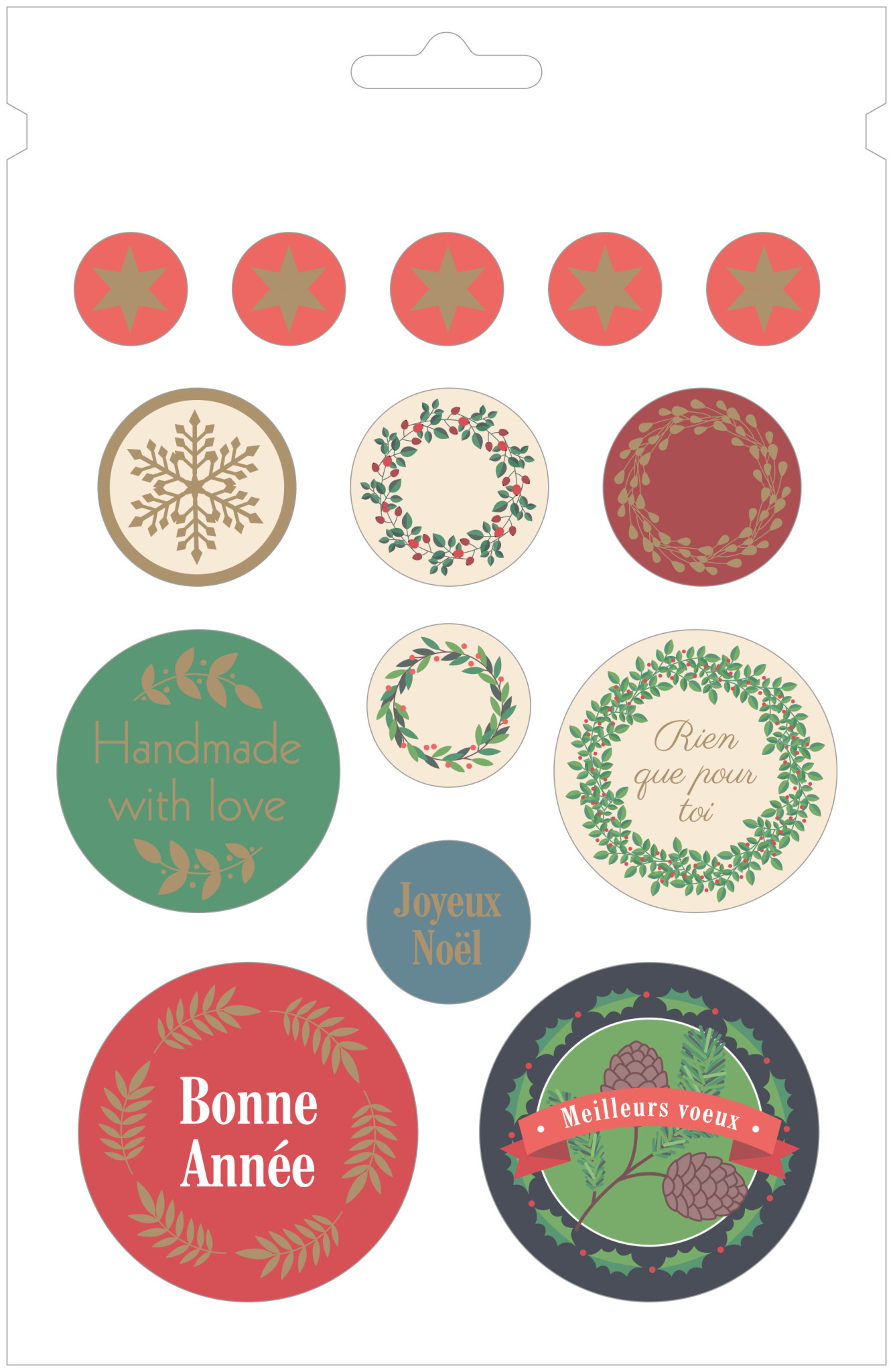 ARTEMIO Bloc 168 Stickers Merry Christmas