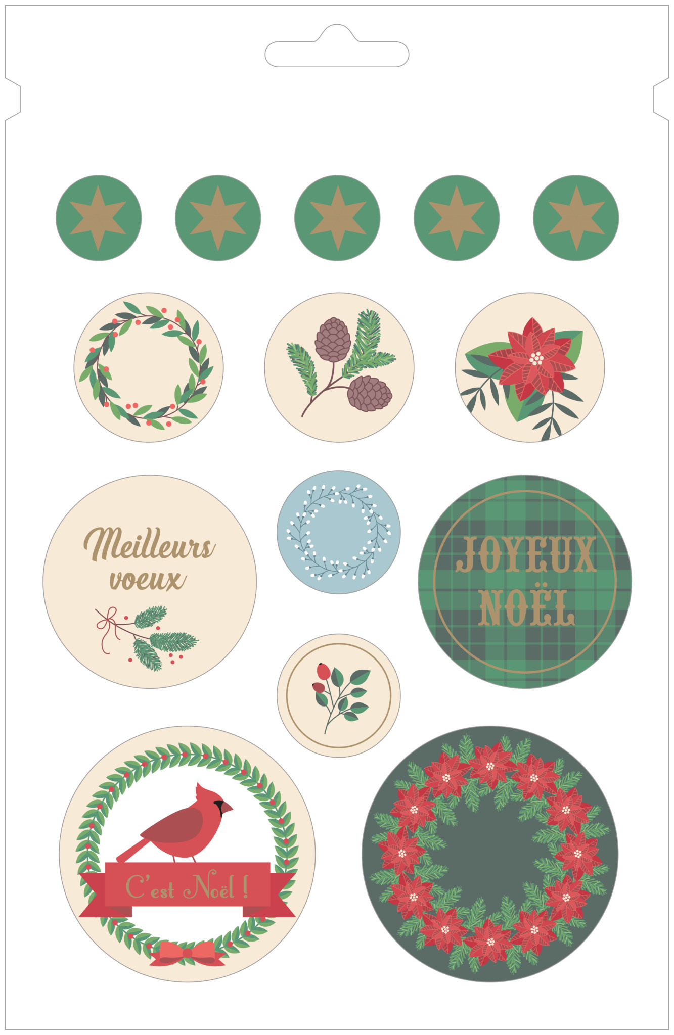 ARTEMIO Bloc 168 Stickers Merry Christmas