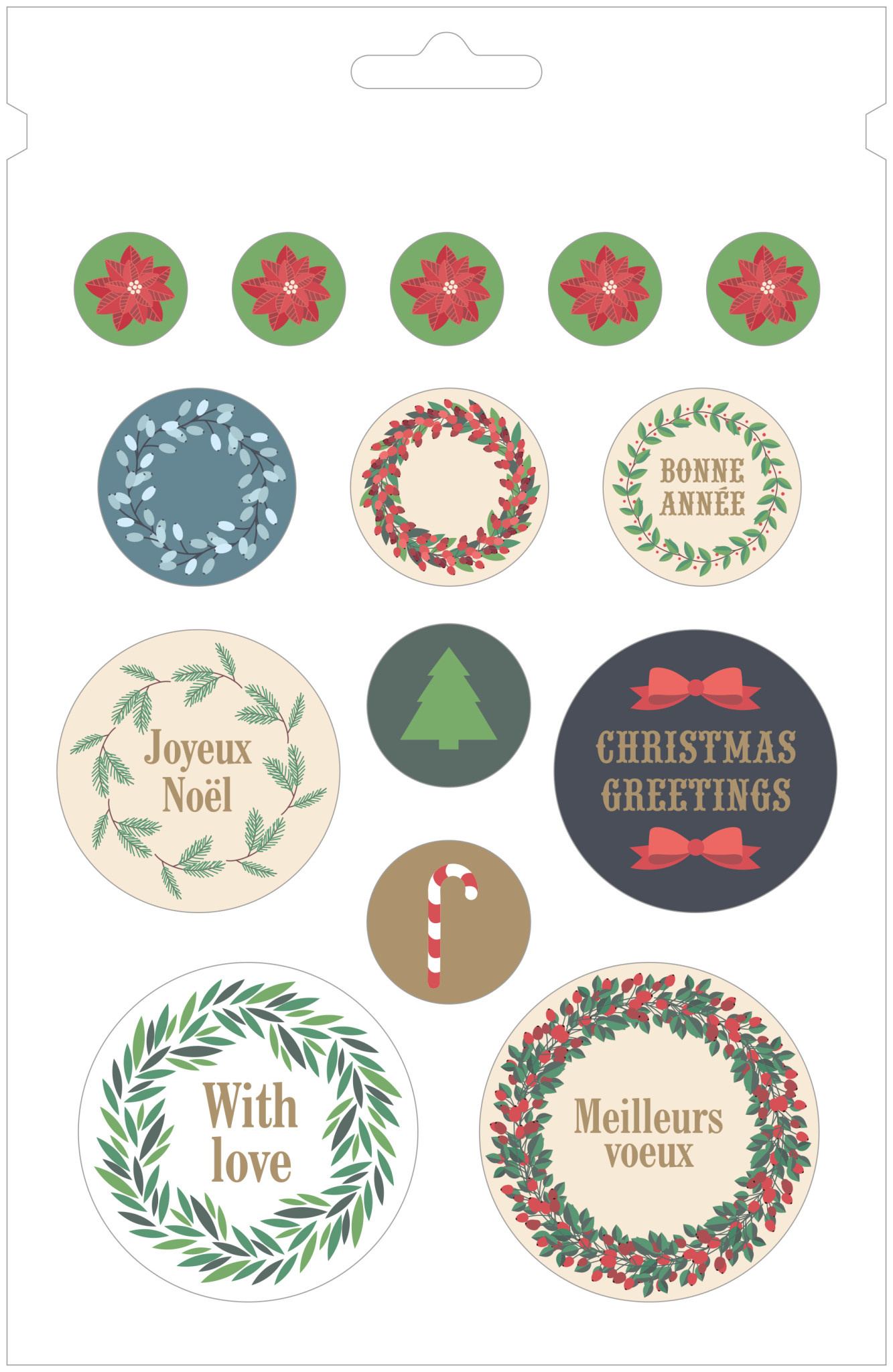 ARTEMIO Bloc 168 Stickers Merry Christmas