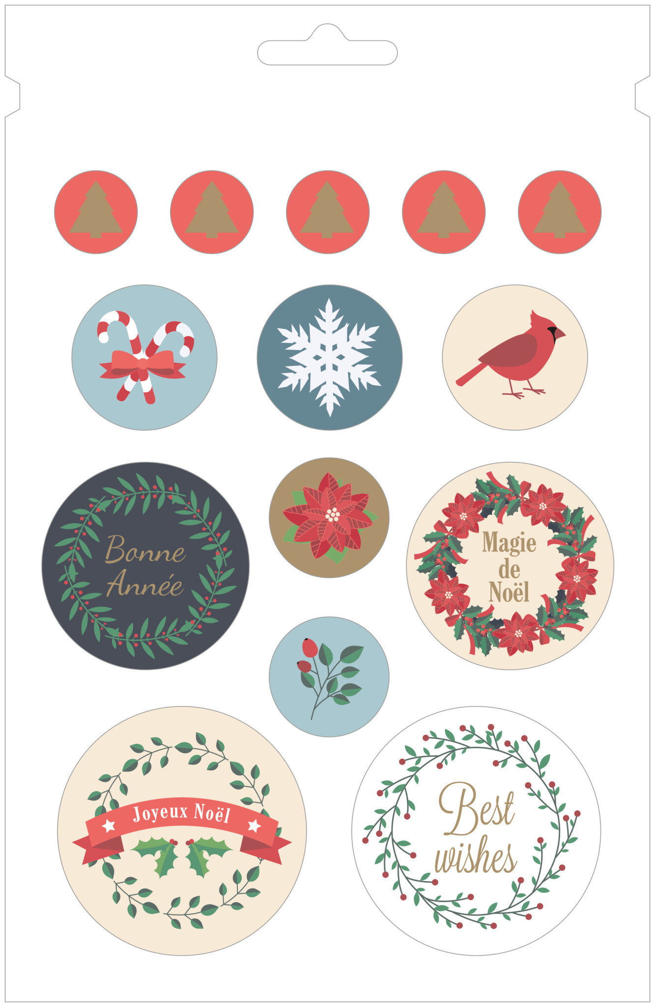 ARTEMIO Bloc 168 Stickers Merry Christmas