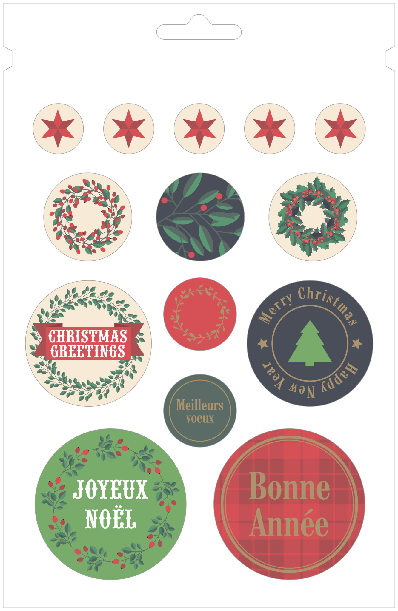 ARTEMIO Bloc 168 Stickers Merry Christmas