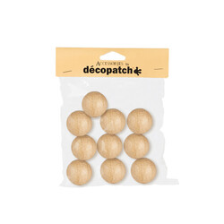 DECOPATCH Pack De 10 Petites Boules À Suspendre 3,5 cm de diamètre
