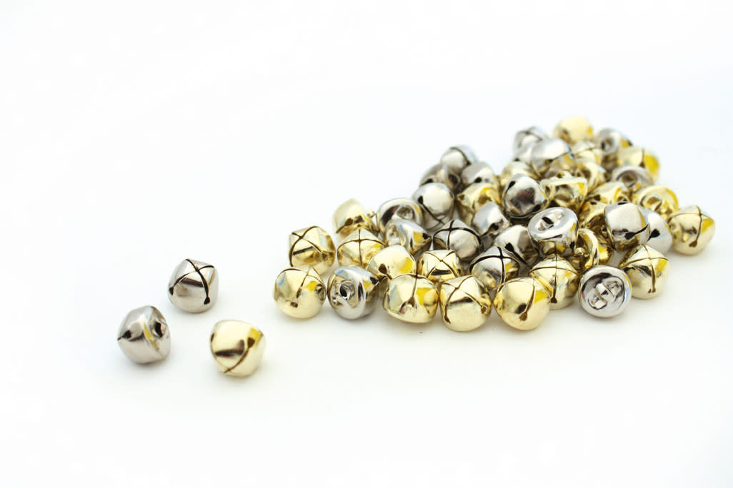 GRAINE CREATIVE Sachet De 50 Grelot 13Mm - Or & Argent