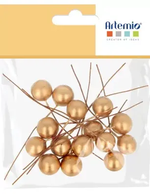 ARTEMIO 1 Baie Couleur Or 15Pcs