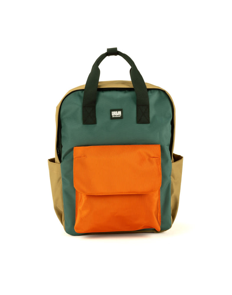 BOMBATA Backpack Urbanite Rio 15'' Moutarde/Bleu Pétrole /Terracotta