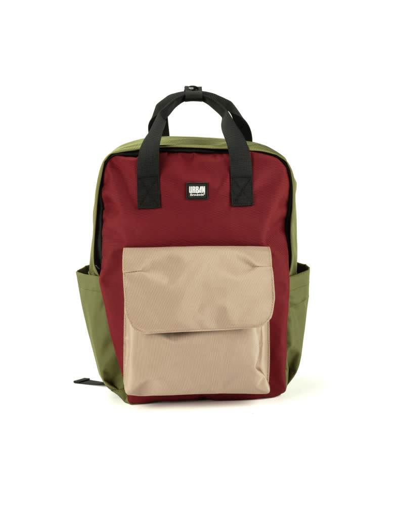 BOMBATA Backpack Urbanite Rio 15'' Kaki/Bourgogne/Taupe