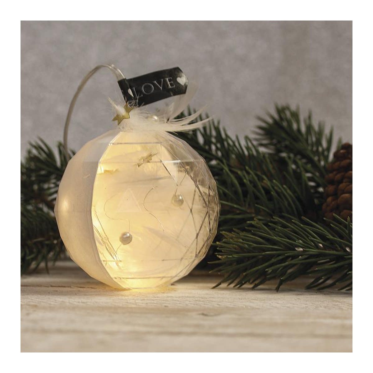 RAYHER Boule plastique, en 2pces,facettée, ø8cm