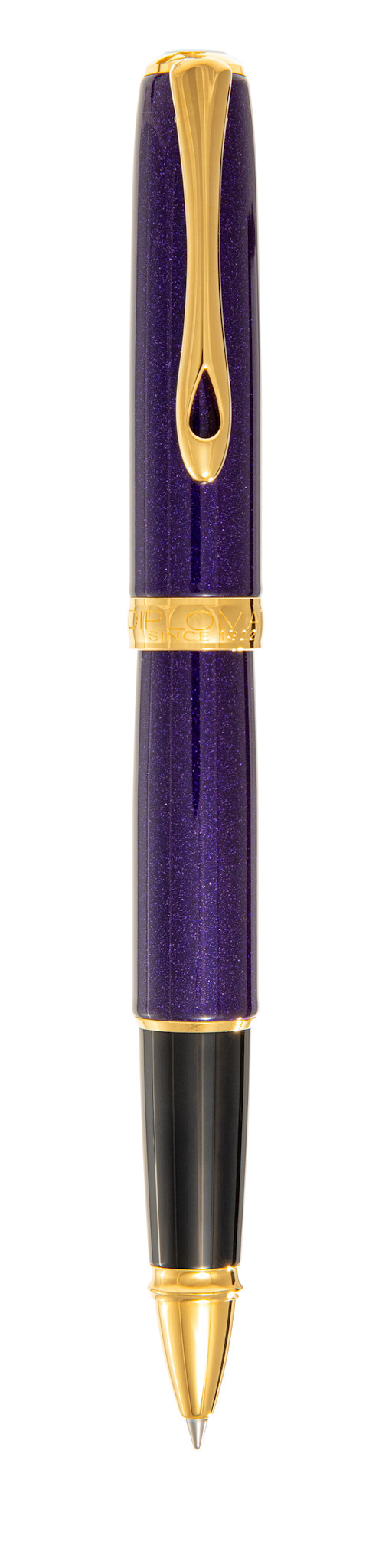 DIPLOMAT Stylo Roller Excellence A2 Violet Rain doré