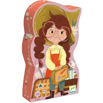 DJECO Puzzles Silhouettes Le voyage de Mia 36 pcs