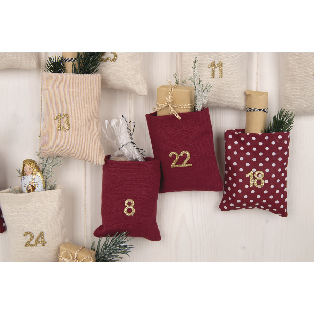 RAYHER Calendrier de l'avent à suspendre, Colore, 44x95cm, sachet 1 set