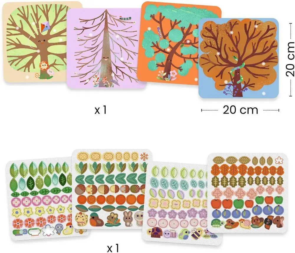 DJECO La ronde des saisons Les Petits - Collages