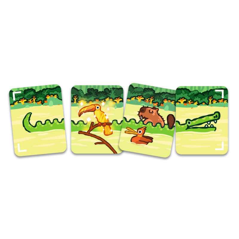 DJECO Jeux De Cartes Safari croco