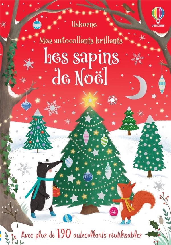 USBORNE PUBLISHING Les Sapins De Noël - Mes Autocollants Brillants