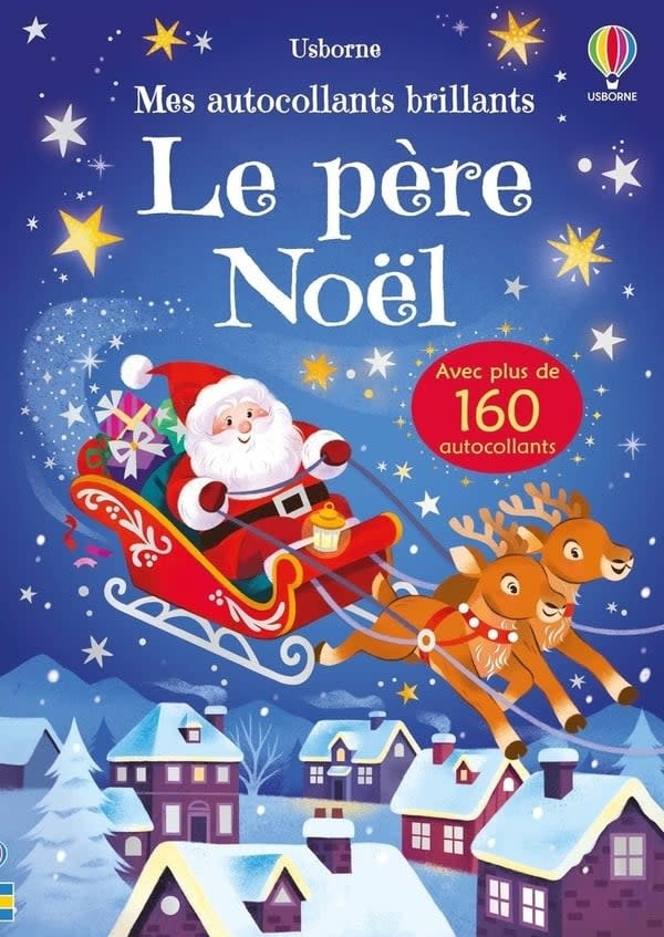 USBORNE PUBLISHING Le Père Noël - Mes Autocollants Brillants - Des 3 Ans