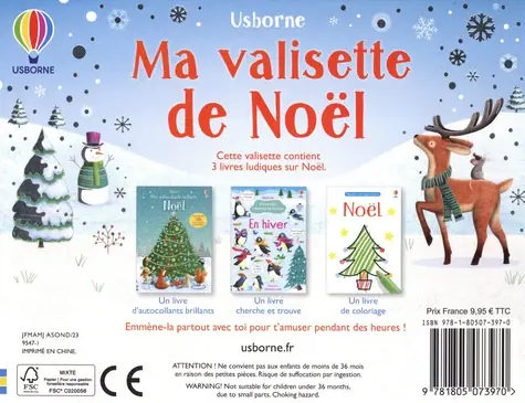 USBORNE PUBLISHING Ma Valisette De Noël - Ma Valisette D’activités - Des 3 Ans