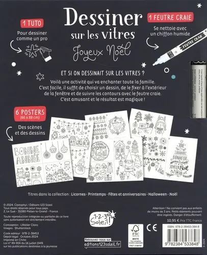 123 SOLEIL Dessiner Sur Les Vitres - Noël