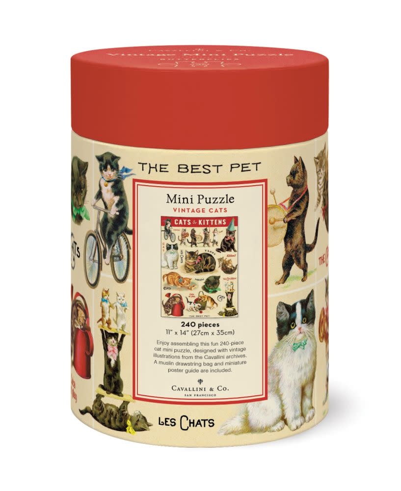 CAVALLINI & Co. Puzzle 240 pièces Vintage Cats 27x45cm