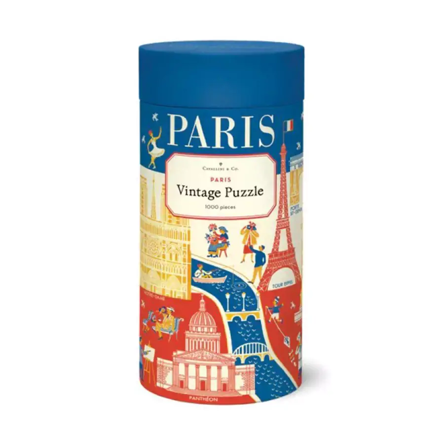 CAVALLINI Puzzle 1000 Pièces Paris Retro 55x70cm