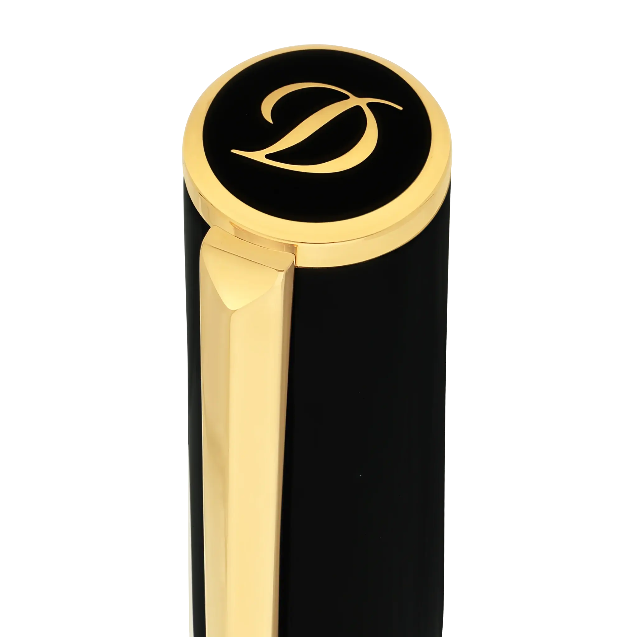 DUPONT S.T Stylo Plume Initial Noir / Doré