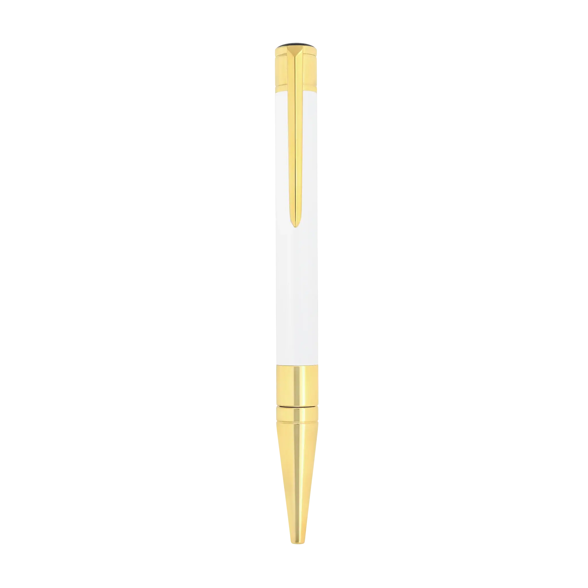 DUPONT S.T Stylo Bille  Initial Blanc / Doré