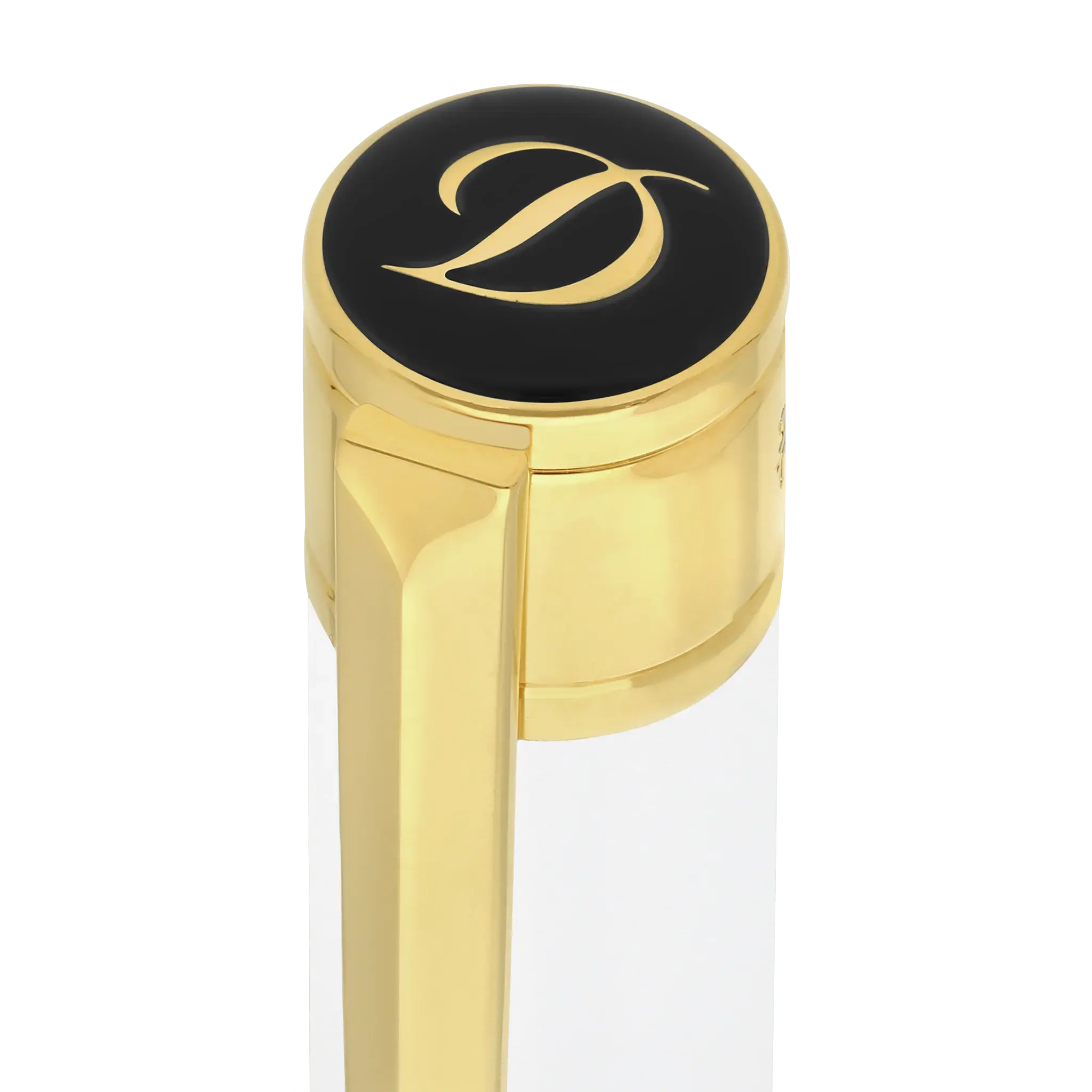 DUPONT S.T Stylo Bille  Initial Blanc / Doré