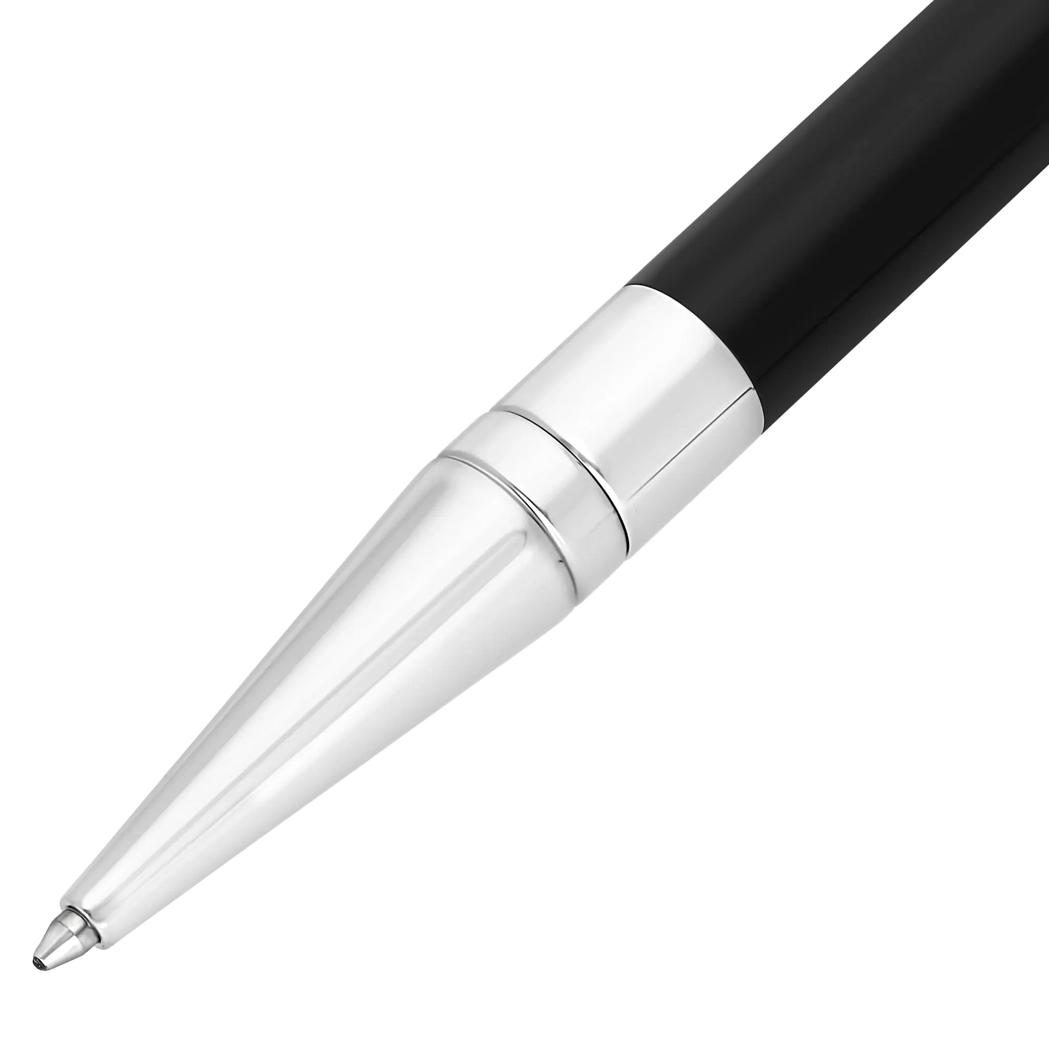 DUPONT S.T Stylo Bille Initial Noir / Chromé