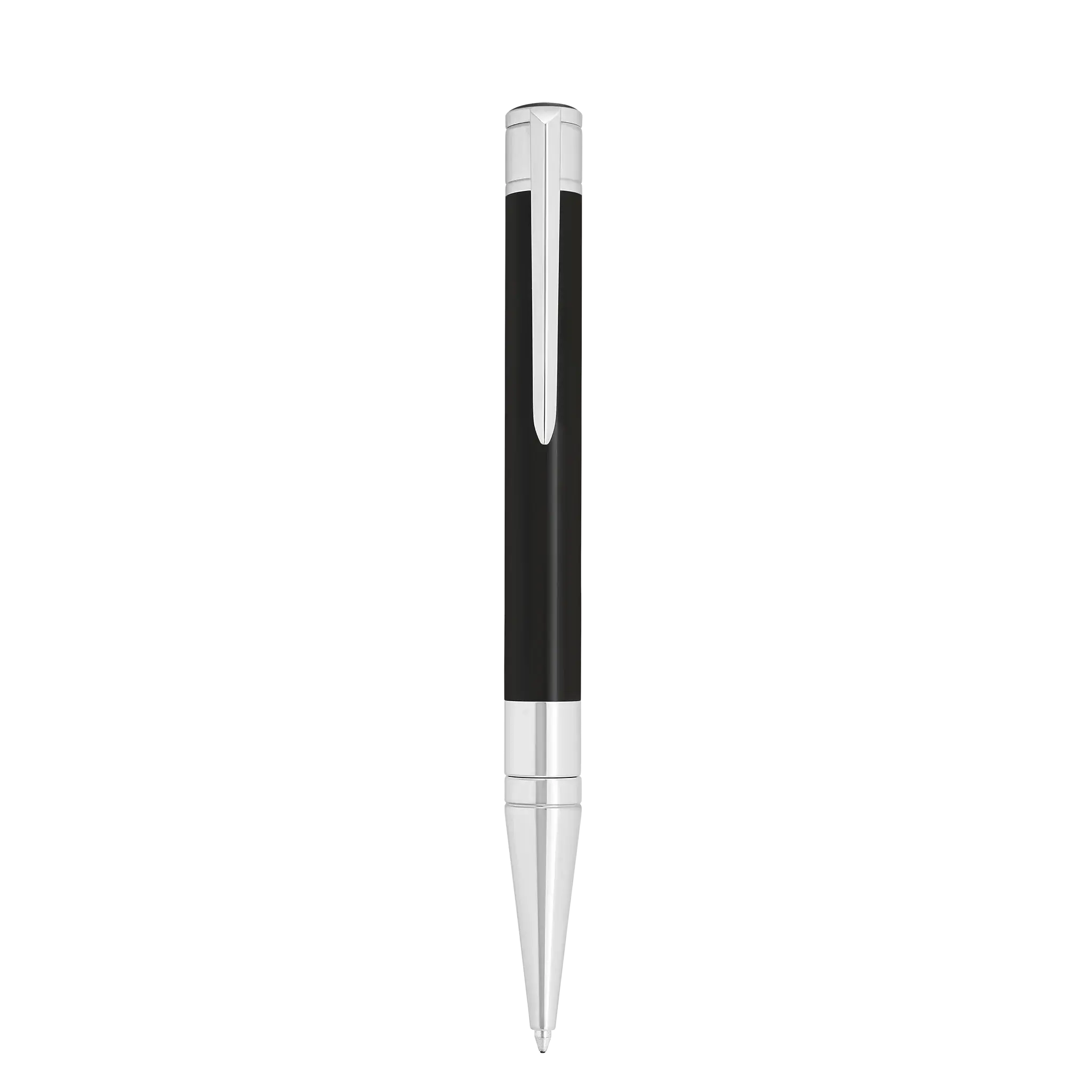 DUPONT S.T Stylo Bille Initial Noir / Chromé
