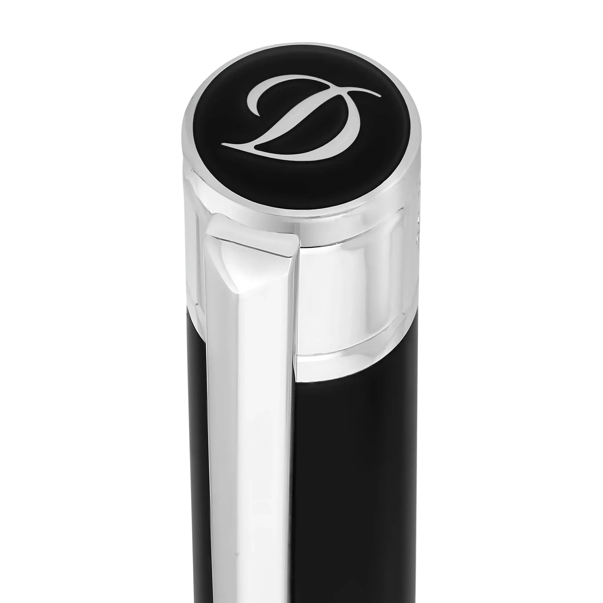 DUPONT S.T Stylo Bille Initial Noir / Chromé