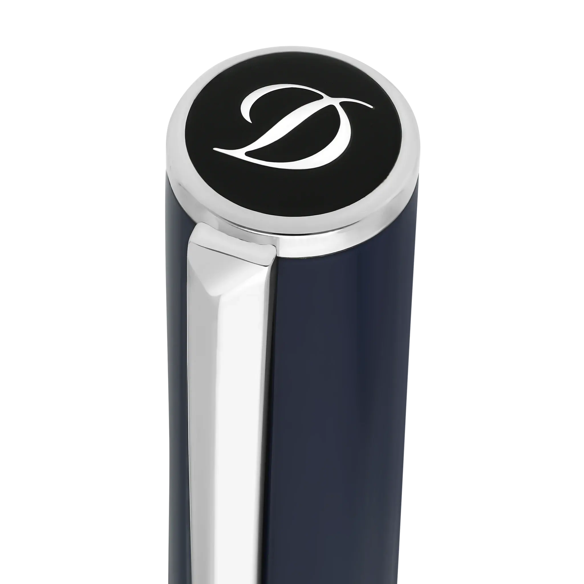 DUPONT S.T Stylo Roller Initial Bleu / Chromé