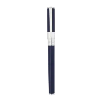 DUPONT S.T Stylo Roller Initial Bleu / Chromé