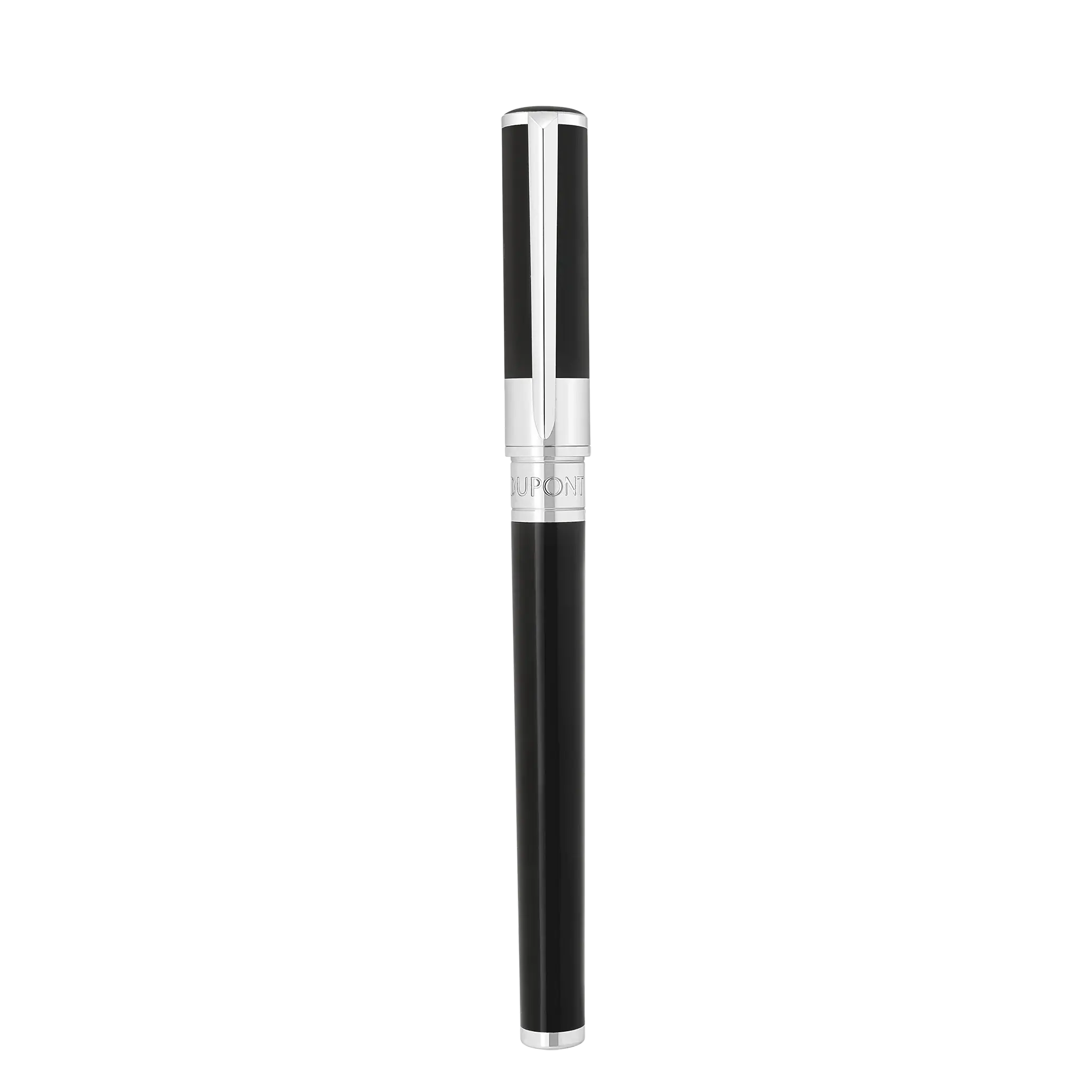 DUPONT S.T Stylo Roller Initial Noir / Chromé