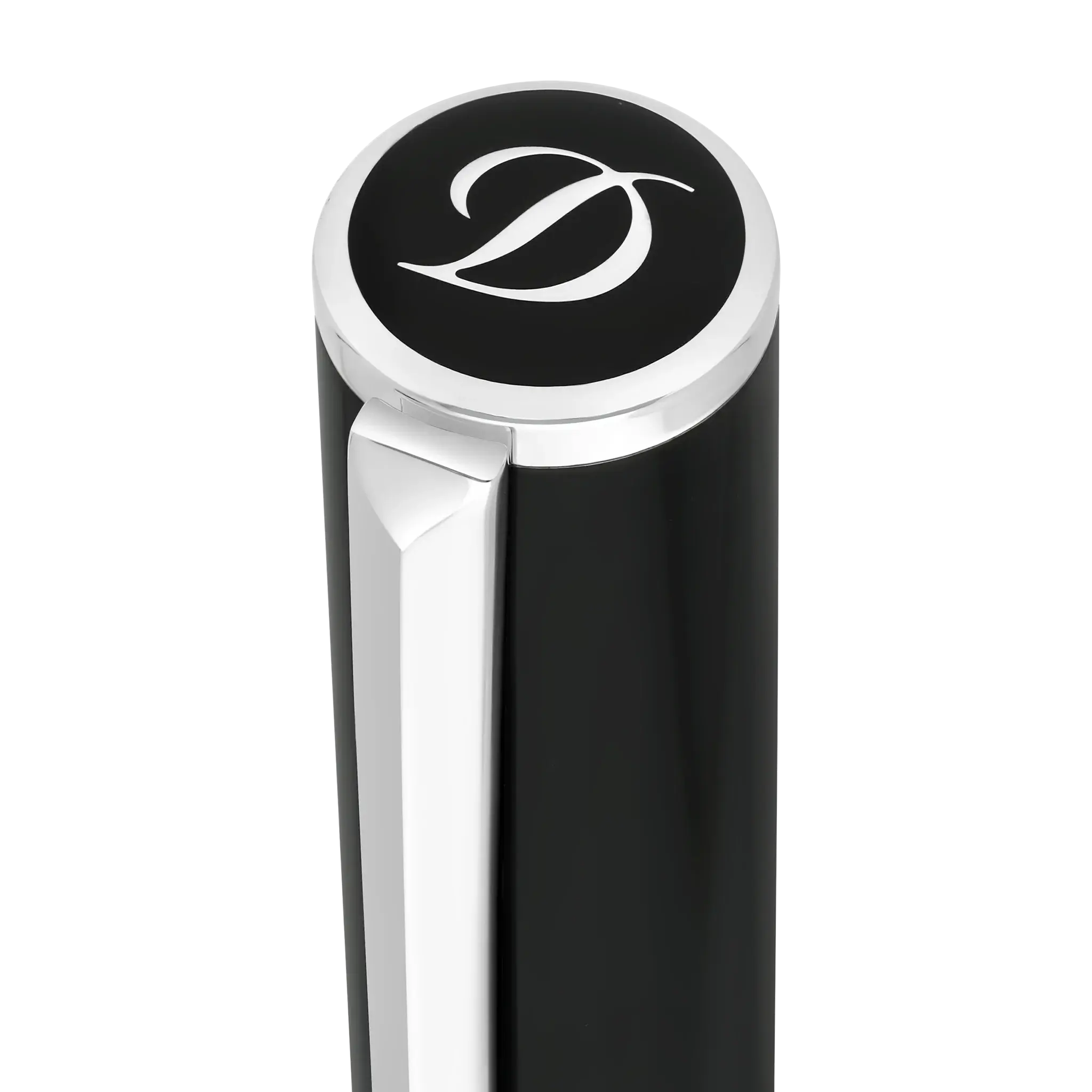 DUPONT S.T Stylo Roller Initial Noir / Chromé