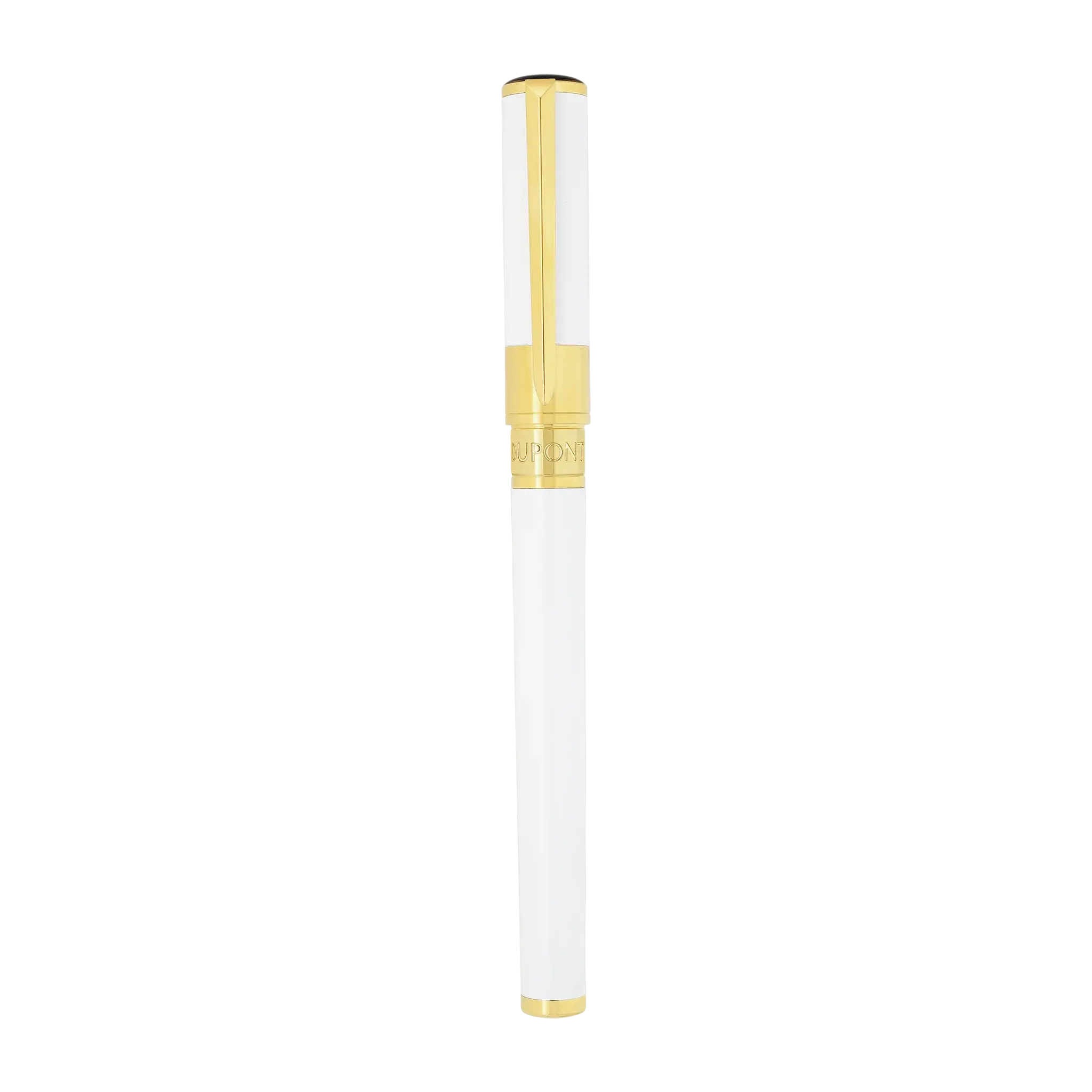 DUPONT S.T Stylo Roller Initial Blanc / Doré