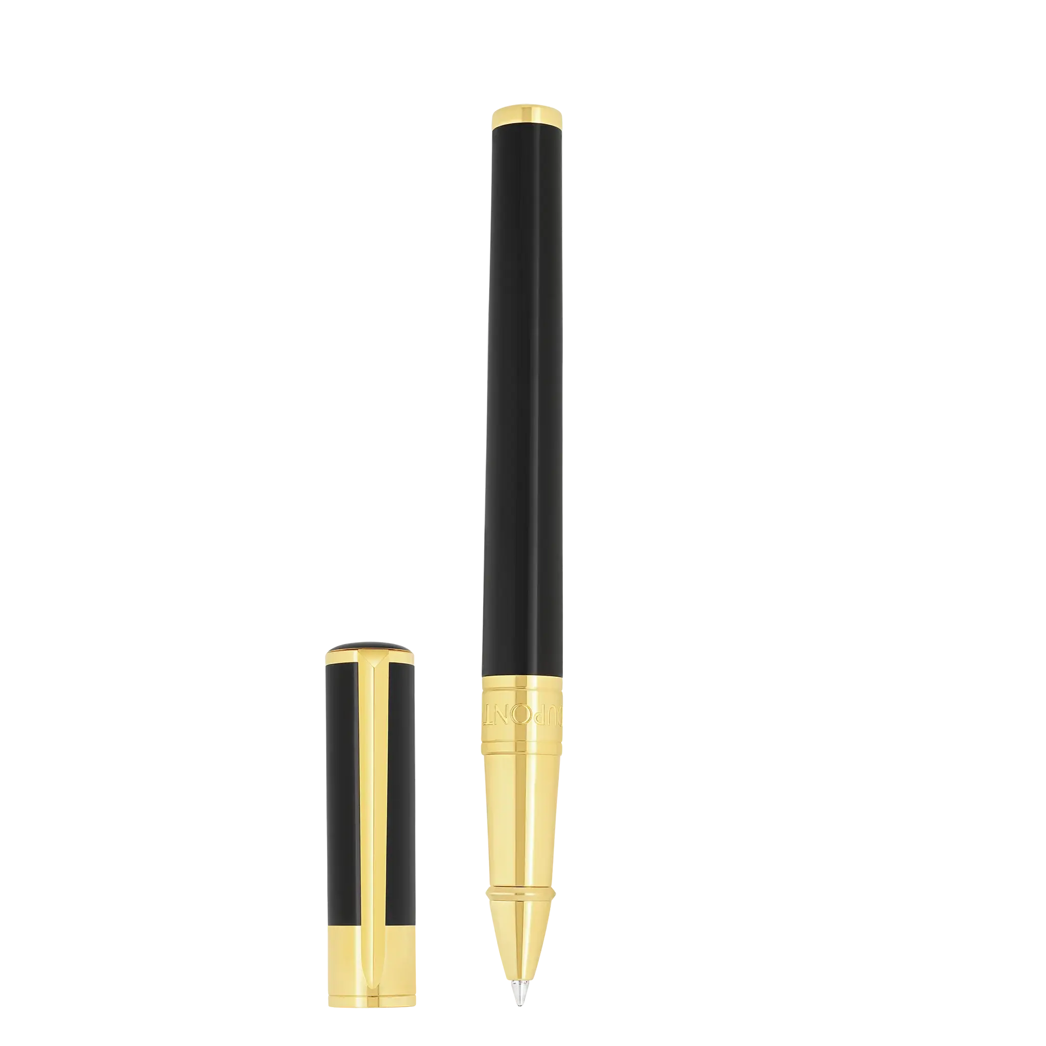DUPONT S.T Stylo Roller Initial Noir / Doré