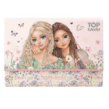 TOP MODEL Papeterie dans un dossier extensible SUMMER FEELING 18,5x26cm