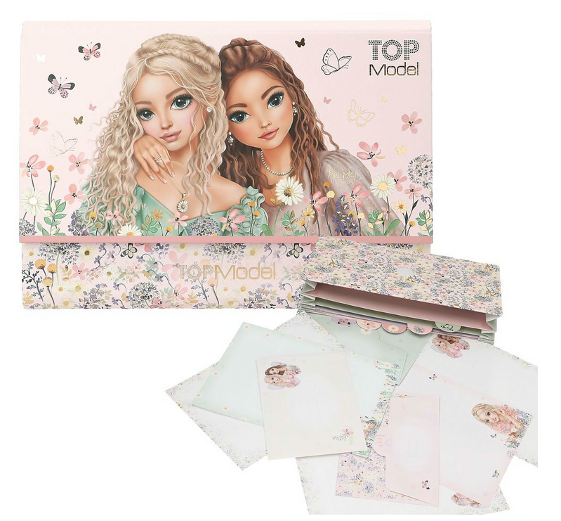 TOP MODEL Papeterie dans un dossier extensible SUMMER FEELING 18,5x26cm