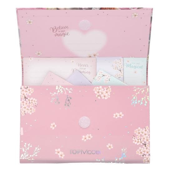 TOP MODEL Papeterie dans un dossier extensible VIVA VIOLET 18,5x26cm