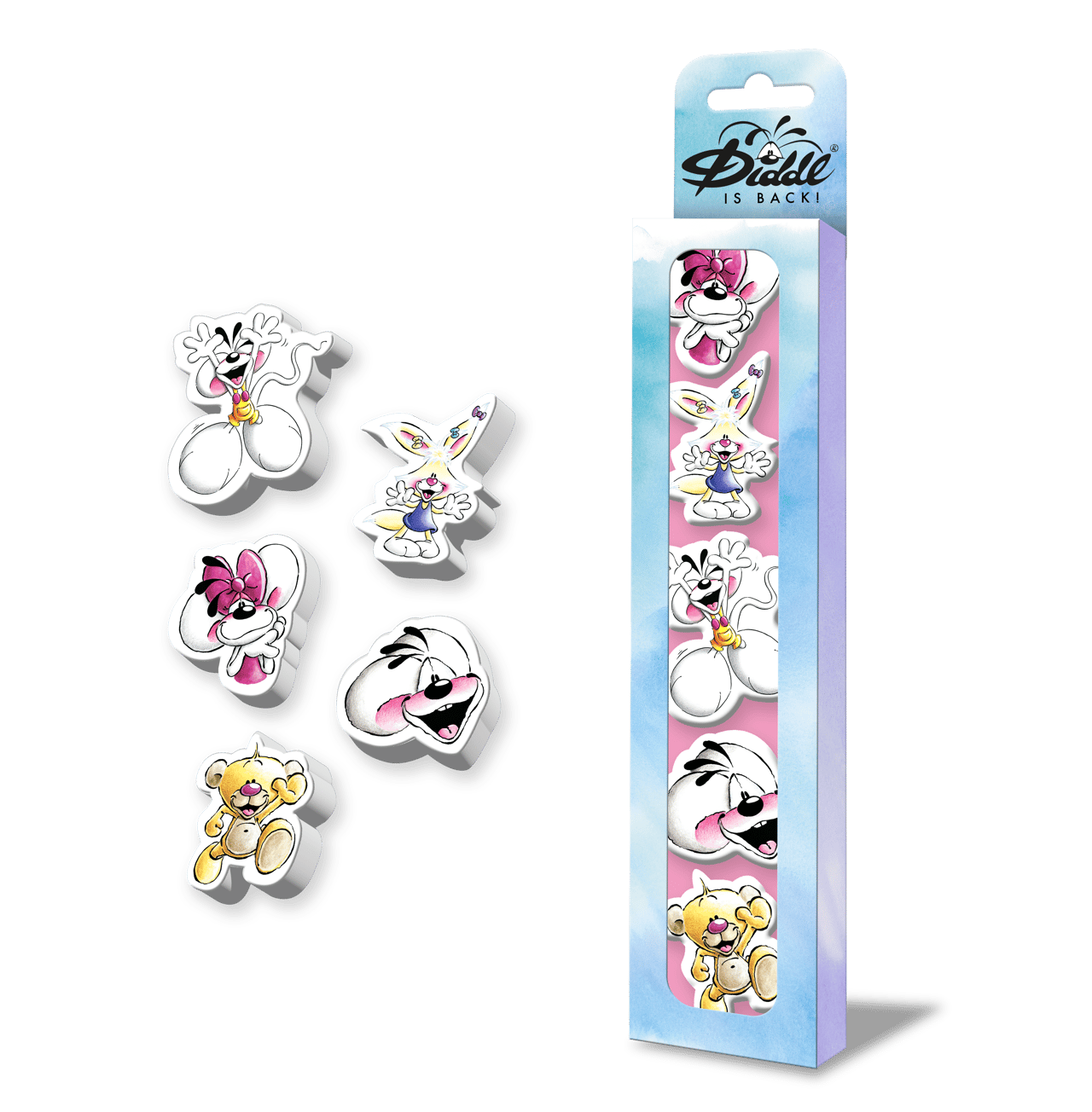 DIDDL Set 5 Gommes 3D