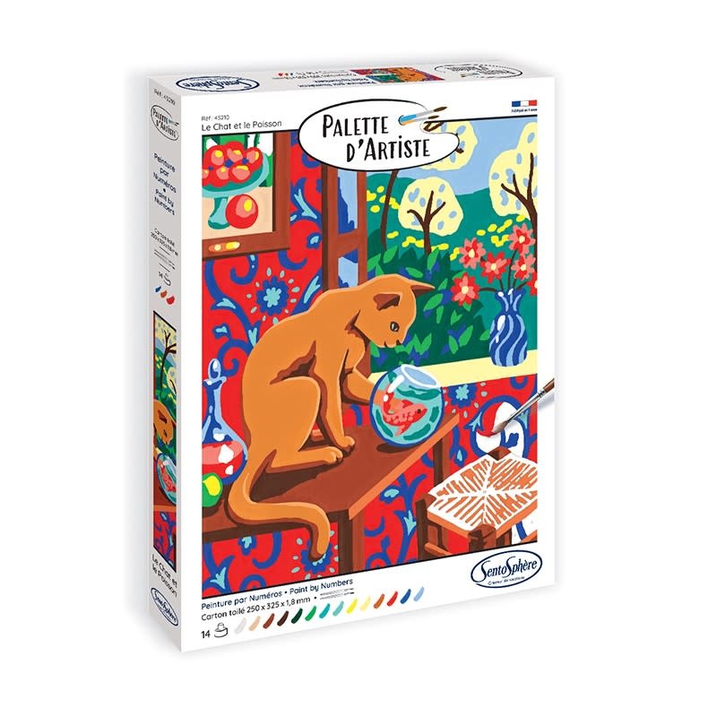 SENTOSPHERE Palette D'Artiste Le Chat Et Le Poisson