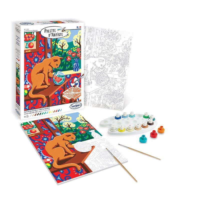 SENTOSPHERE Palette D'Artiste Le Chat Et Le Poisson