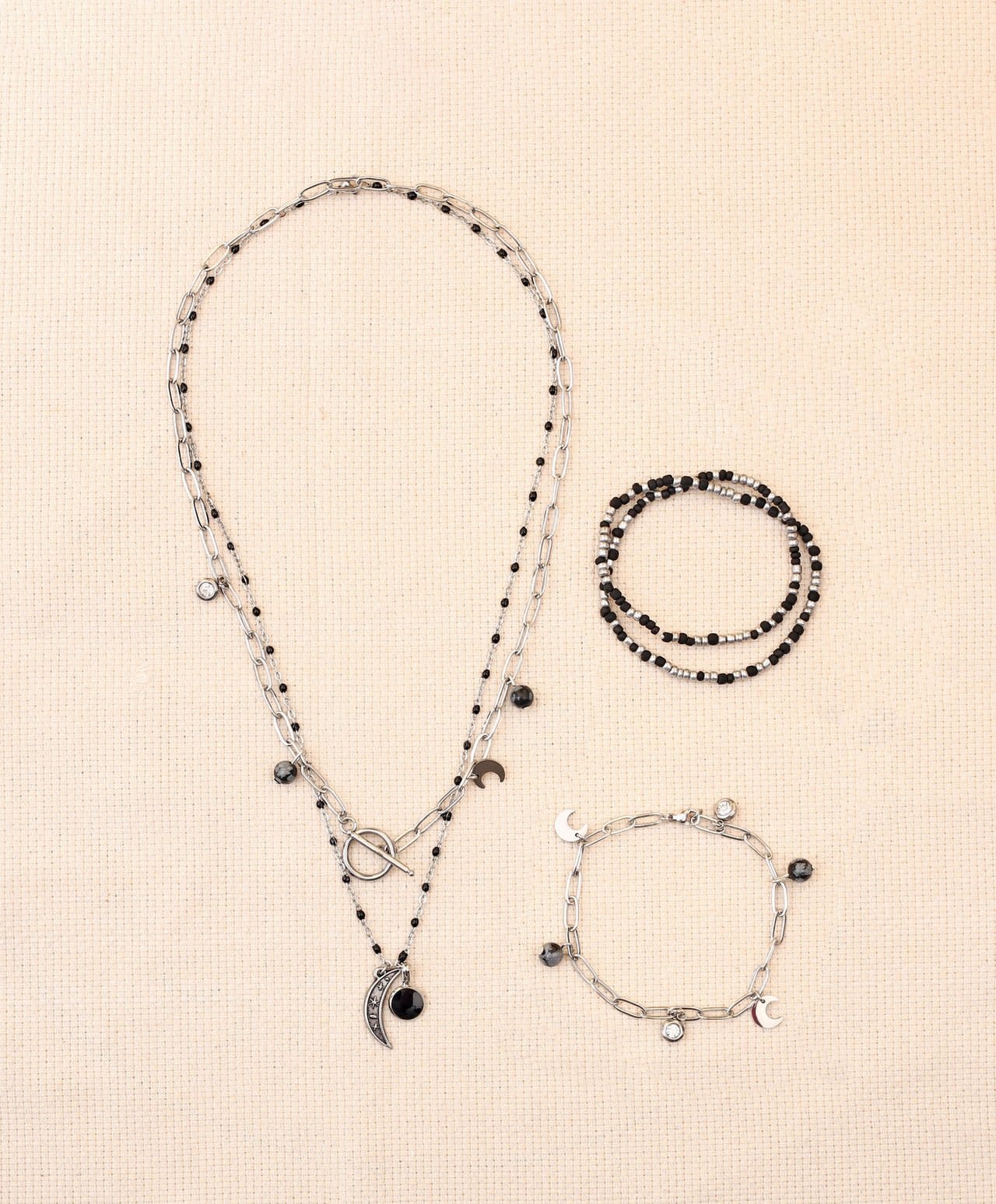 GRAINE CREATIVE Kit Inox Parure Argentée