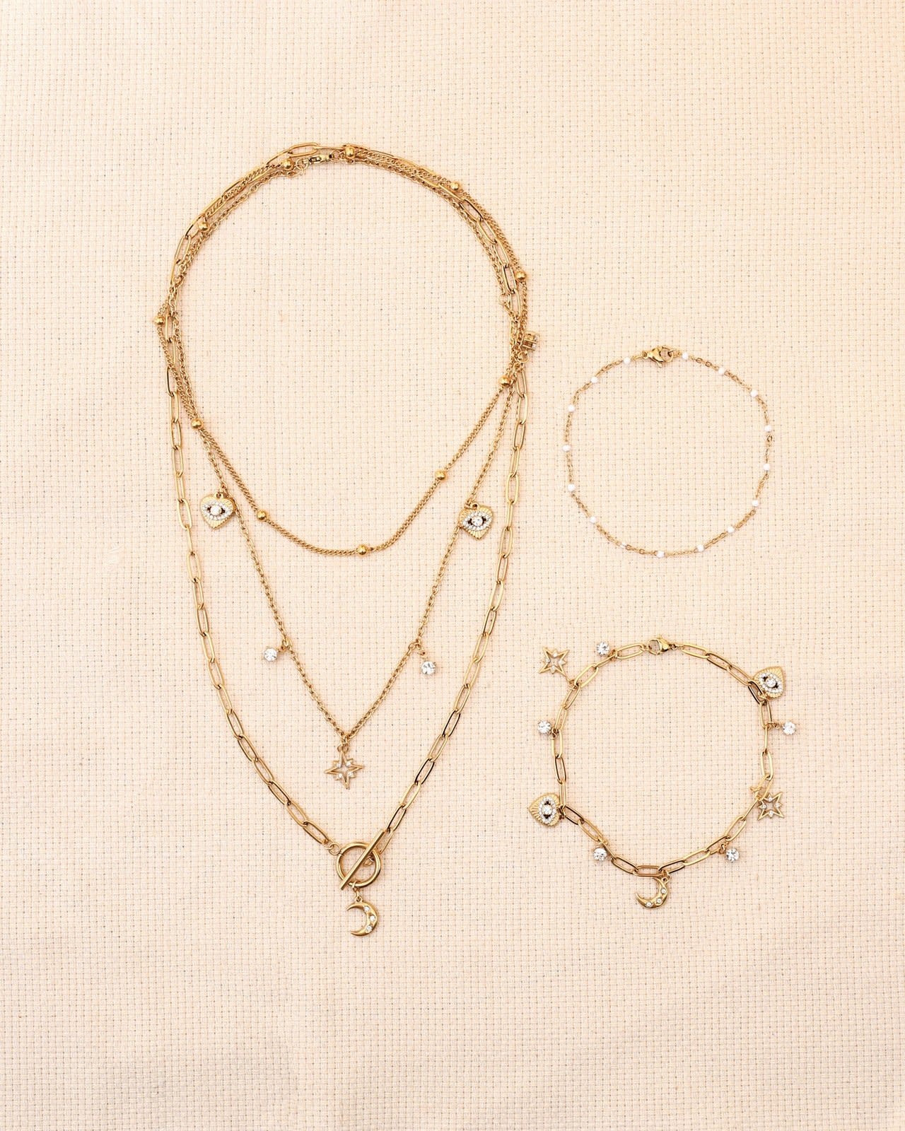 GRAINE CREATIVE Kit Inox Parure Dorée