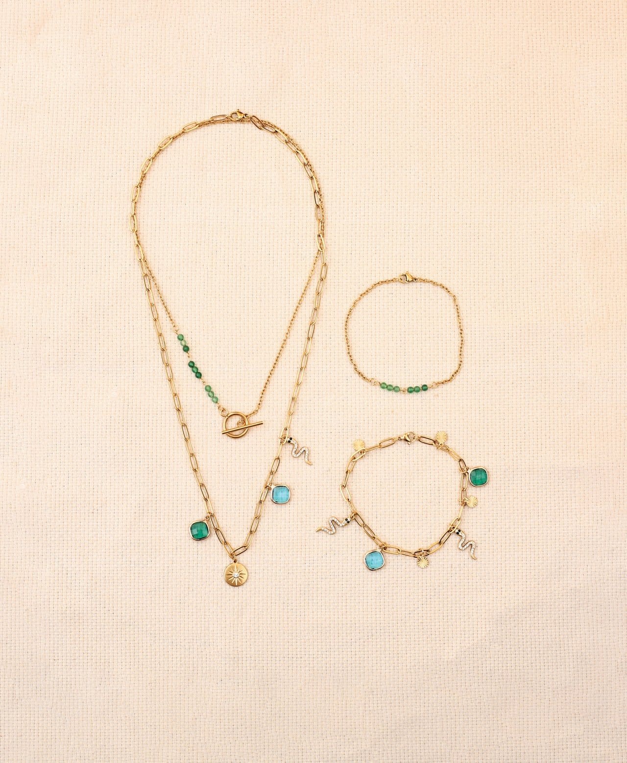 GRAINE CREATIVE Kit Inox Parure Verte