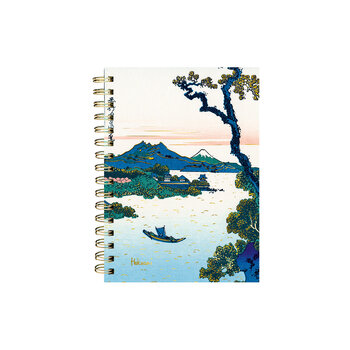 EDITIONS DU DESASTRE LE MUSEE - Carnet à spirales A5 14,8x21cm 192p lignées 100g - Hokusai - Lac
