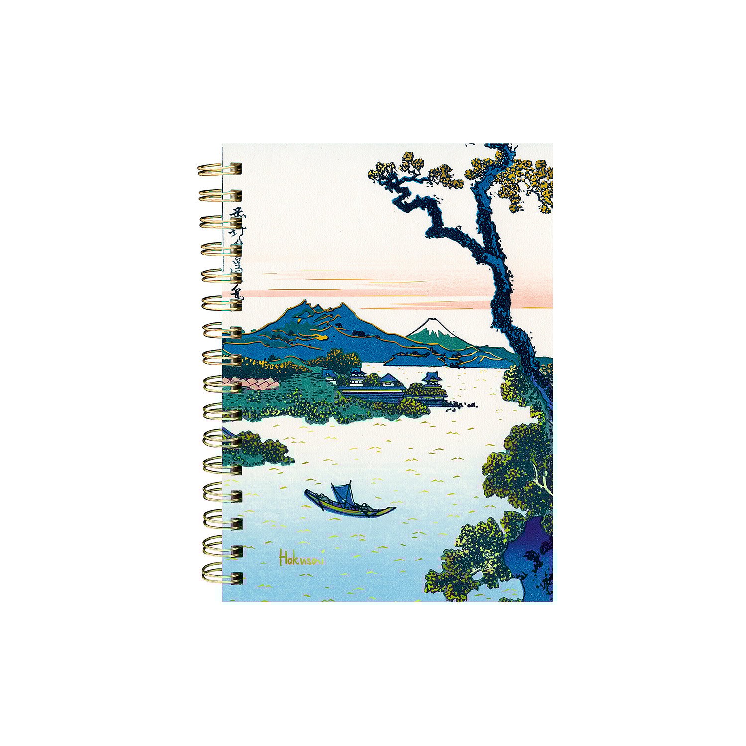 EDITIONS DU DESASTRE LE MUSEE - Carnet à spirales A5 14,8x21cm 192p lignées 100g - Hokusai - Lac