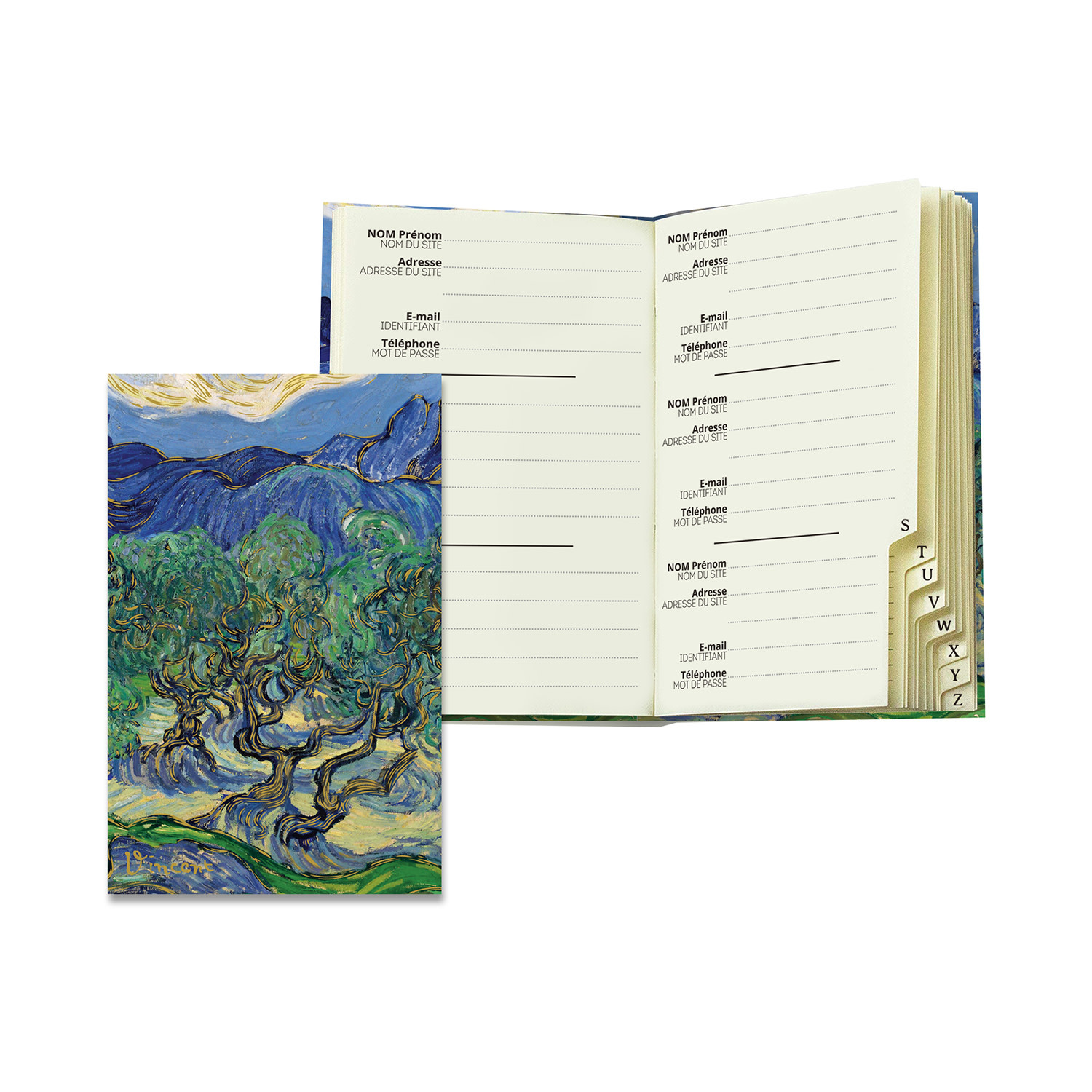 EDITIONS DU DESASTRE LE MUSEE - cahier mot de passe - 21x 15cm - Van Gogh